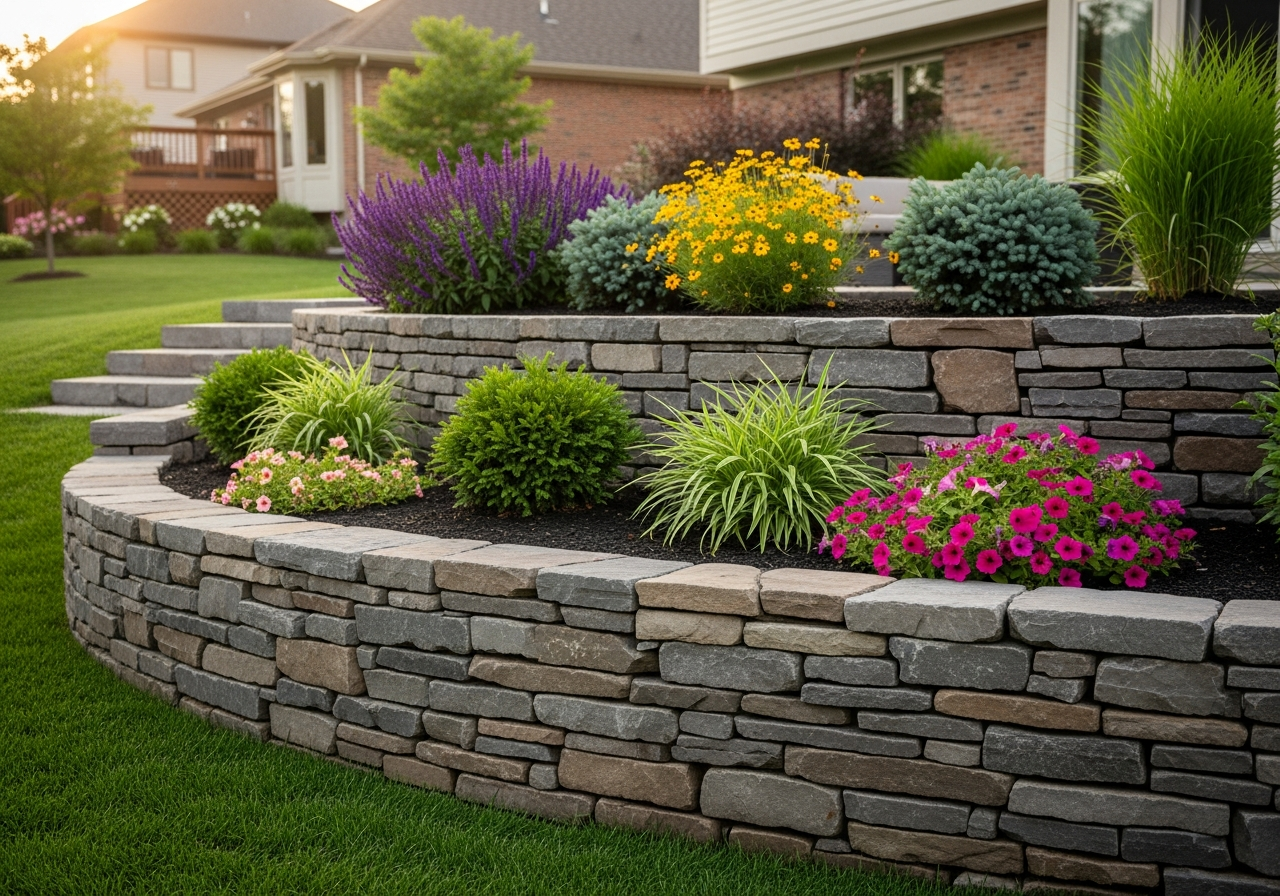 Retaining Wall Installation